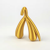3D Klitoris-Modell, Gold, Aufklärung, Empowerment, Dekoration, Anatomie, Feminismus, Geschenk, Symbol, Yoni, Frau